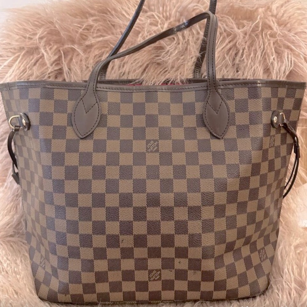 Travel/Work Bag Never Full Tote Checkered Handbag